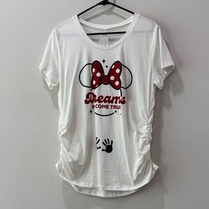 Disney Minnie Mouse Ruched Side Maternity graphic t-shirt NWOT